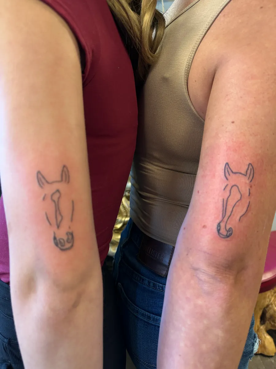 Fine line tattoo on the inner forearm, Phantom Avenue Edmonton