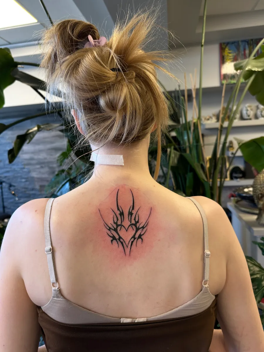 Compact black and grey tattoo from the Phantom Avenue Edmonton portfolio