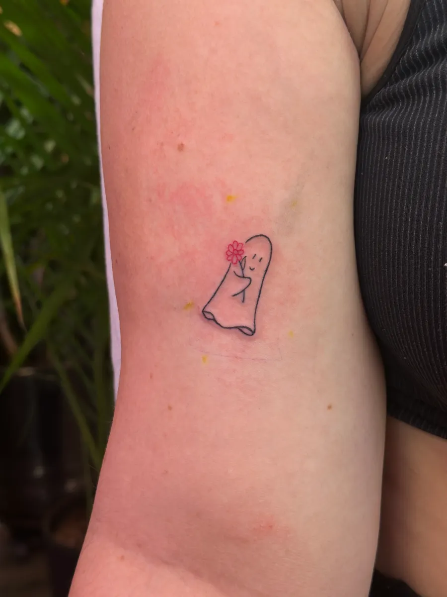 Fine line tattoo on the ribs, Phantom Avenue Edmonton