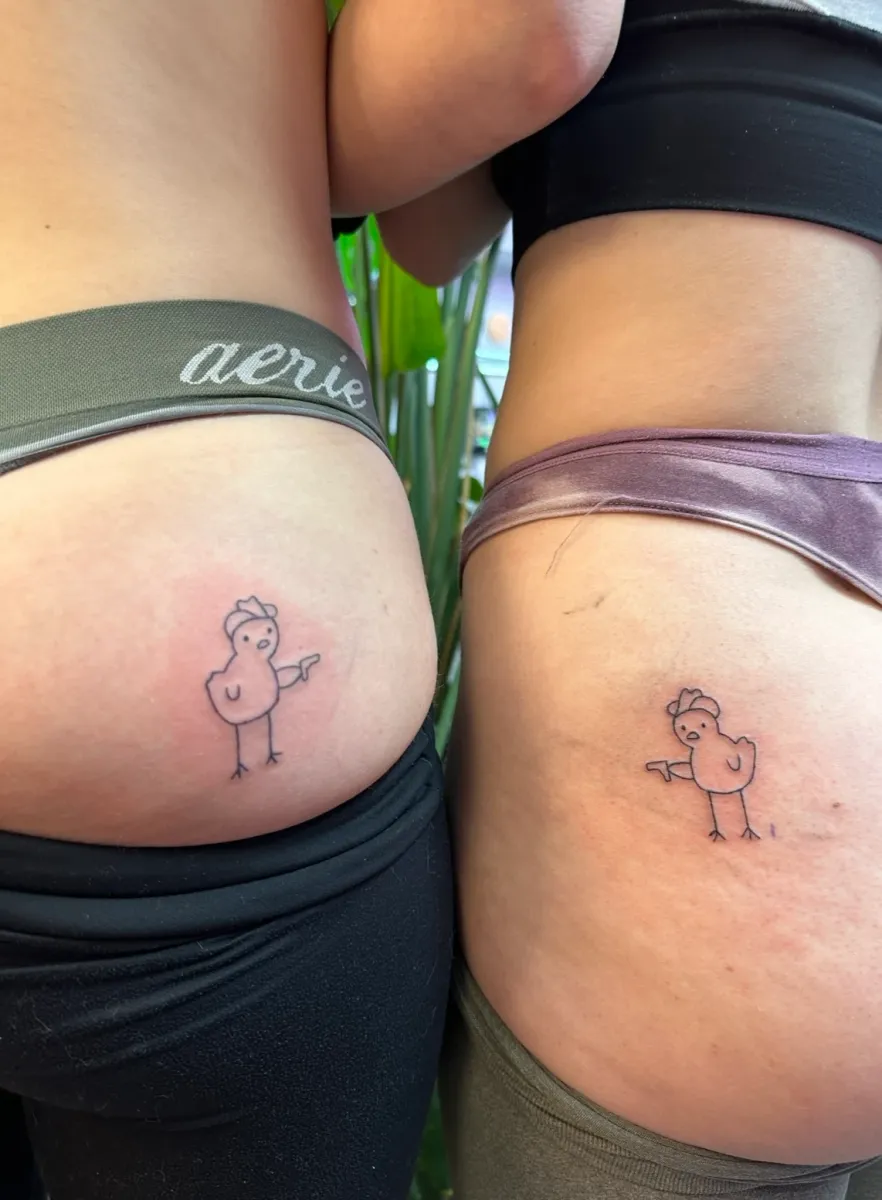 Fine line tattoo on the hip, Phantom Avenue Edmonton