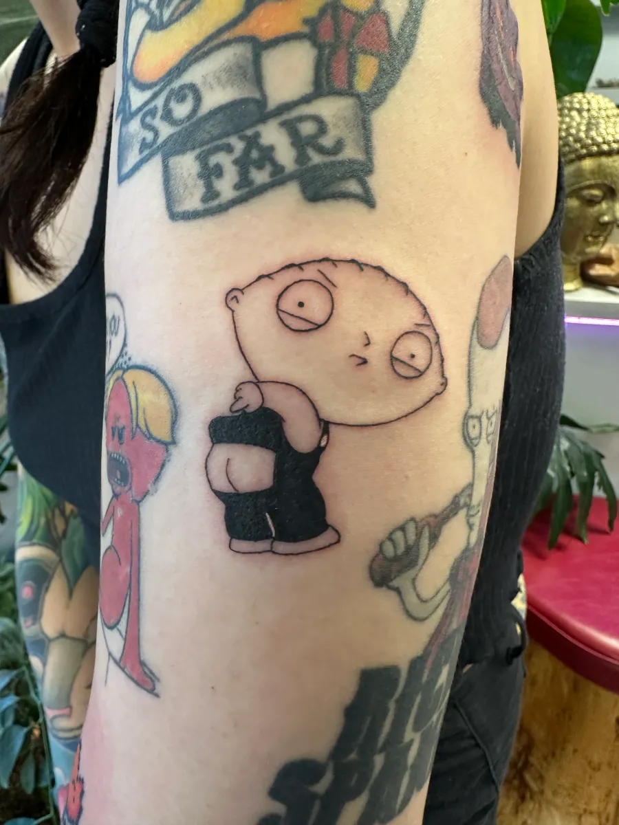 Colour custom tattoo from the Phantom Avenue Edmonton portfolio