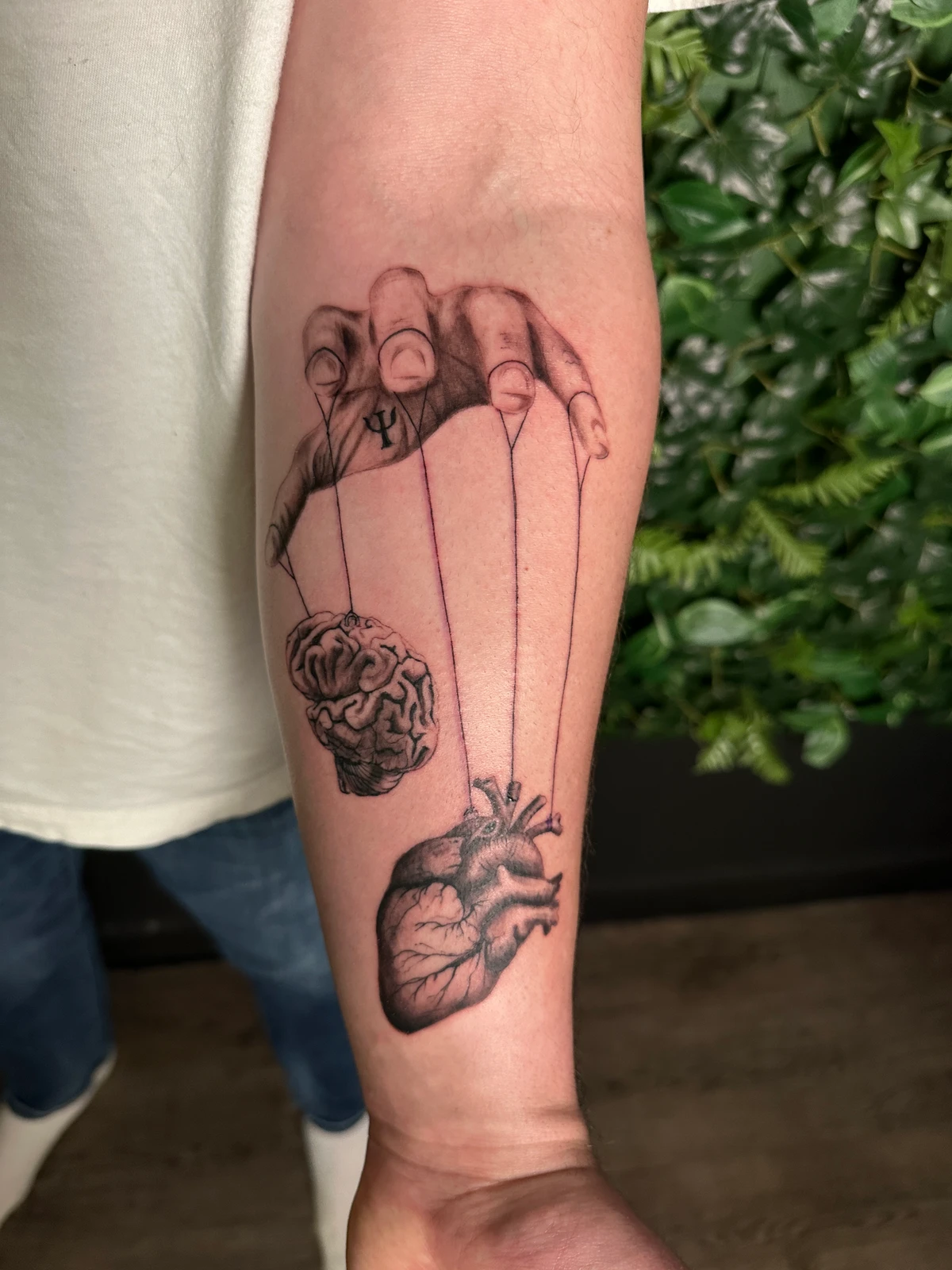 Black and grey tattoo at Phantom Avenue Edmonton