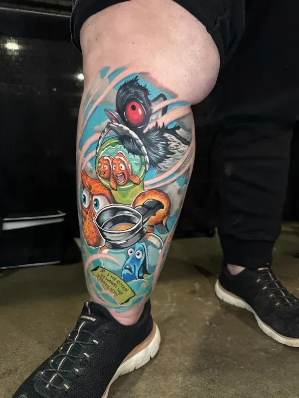 Colour tattoo by Juan Del Pino at Phantom Avenue Edmonton