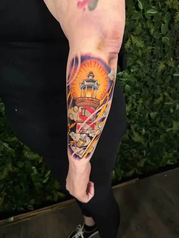 Lush colour custom tattoo by Juan Del Pino at Phantom Avenue, Edmonton