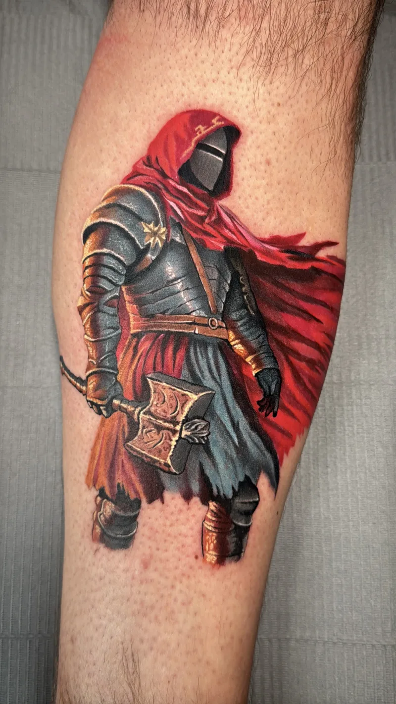 Punchy full-colour tattoo by Juan Del Pino at Phantom Avenue, Edmonton