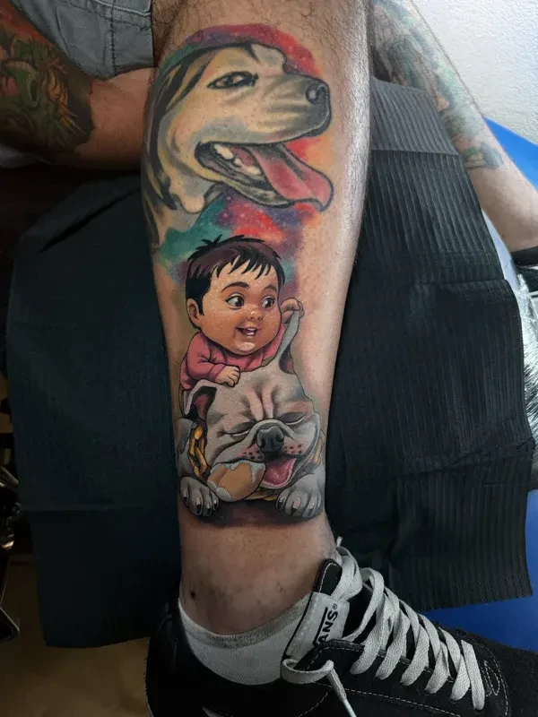Editorial colour tattoo by Juan Del Pino at Phantom Avenue, Edmonton