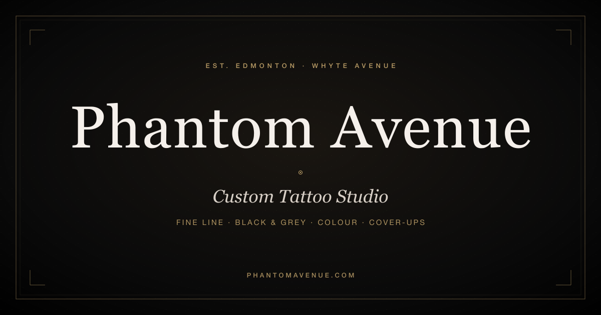 Phantom Avenue studio brand card